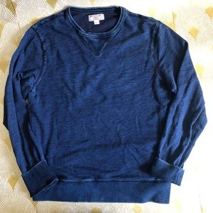 Wallace & Barnes Indigo Dyed Sweatshirt, 100% Cotton. Size Medium.